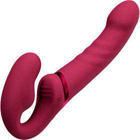 LOVENSE Lapis Strapless Strap on Dildos Double-Ended G Spot Vibrator with Flexible Bulb Vibrating Butt Plug Adult Toy & Game Remote Control Clito