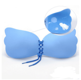 Large Size Strapless Bra Adhesive Sticky Push Up Bras For Women Rabbit Brassiere Lingerie Invisible Women Hot (Option: Blue-D)