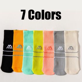 7 Pairs Compression Stockings For Women Colorful  Sock Running Fitness Sports Pressure Socks Deodorant And Breathable For Outdoor Sports Cycling (Option: Women)