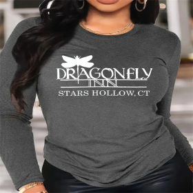 Women's Printed Hoodless Sweatshirt (Option: Grey-2XL)