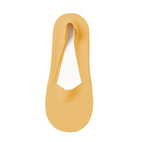 Women's Fashion Silicone Non-slip Shallow Boat Socks (Option: Yellow-One size)