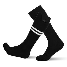 2 Types Options -- 1 Pair Of Heated Socks For Men Women Electric Heating Socks With APP Control 5000mAh Battery Rechargeable Thermal Socks Winter (Option: Black White)